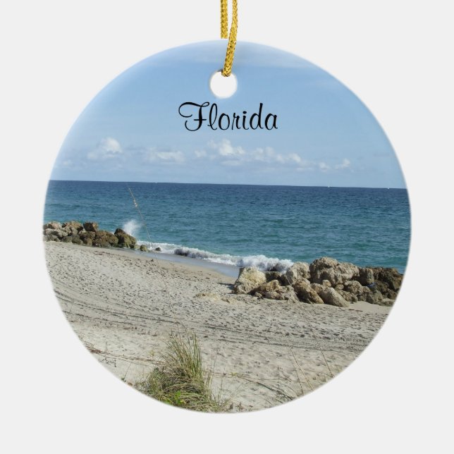 Florida Beach Ornament (Front)