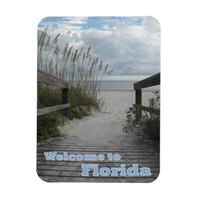 Florida Beach Path Magnet (Vertical)