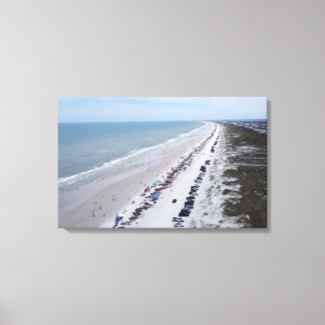 Florida Beach Photograph Anastasia Island Canvas (Front)