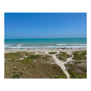 Florida Beach Photograph Cocoa Beach Florida Poster