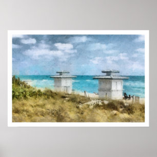 Florida Beach Poster Print