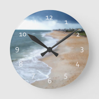Florida Beach Round Clock