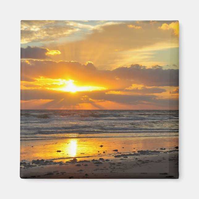 Florida Beach Scenic Sunrise Magnet (Front)