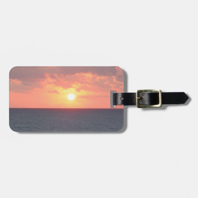 Florida Beach Sunrise Luggage Tag (Front Horizontal)