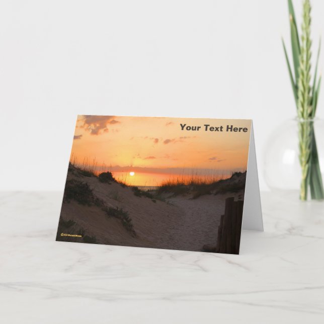 Florida Beach Sunset Card (Front)