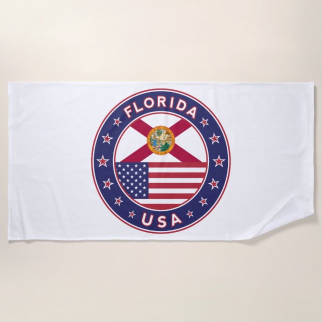 Florida Beach Towel (Front)