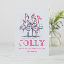 Florida Beach Tropical Flamingo Christmas Holiday