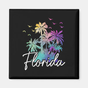 Florida Beach Vintage Miami Tampa Palm Trees Vacat Magnet