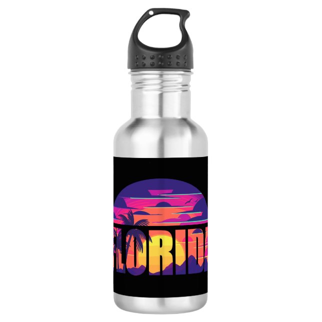 Florida Beach Waves 710 Ml Water Bottle (Front)