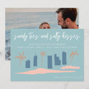 Florida Beach Wedding Photo Save the date