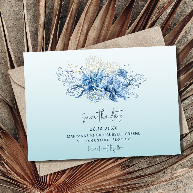 Florida Beach Wedding Photo Save the Date (Creator Uploaded)