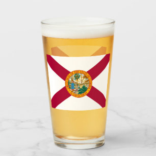 FLORIDA BEER GLASS