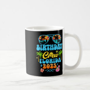 Florida Birthday Crew Vacation Cruise 2025 Summer Coffee Mug