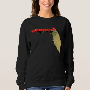 Florida Black Pride Pan African Flag Home Hometow Sweatshirt