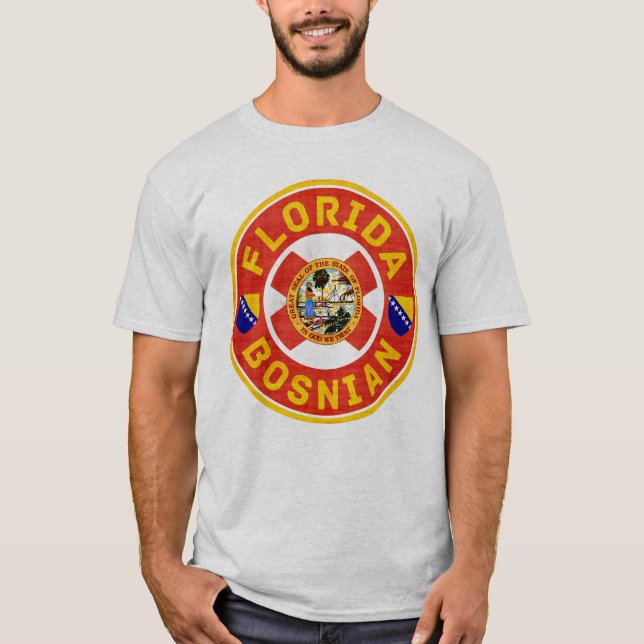 Florida Bosnian American   T-Shirt (Front)