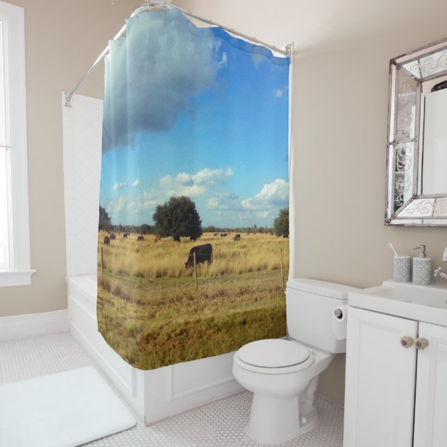 Florida Cattle Shower Curtain (In Situ)