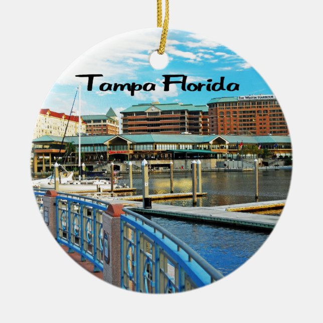 Florida Ceramic Tree Decoration (Front)