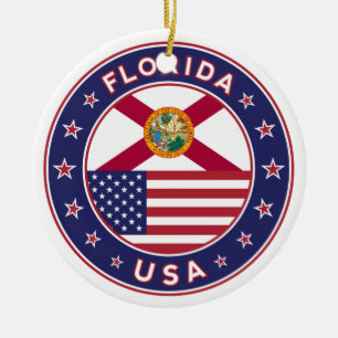 Florida Ceramic Tree Decoration