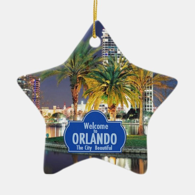 FLORIDA CERAMIC TREE DECORATION (Front)