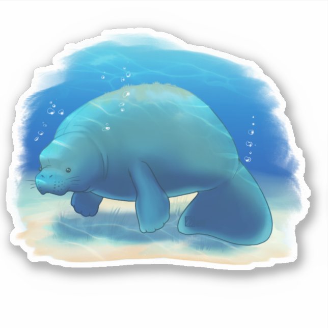 Florida Charity Manatee Sticker (Front)