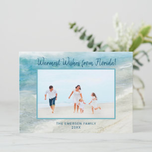 FLORIDA CHRISTMAS CARD HOLIDAY BEACH PHOTO CARD
