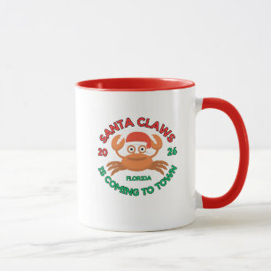 Florida Christmas Coffee Mug Santa Claws