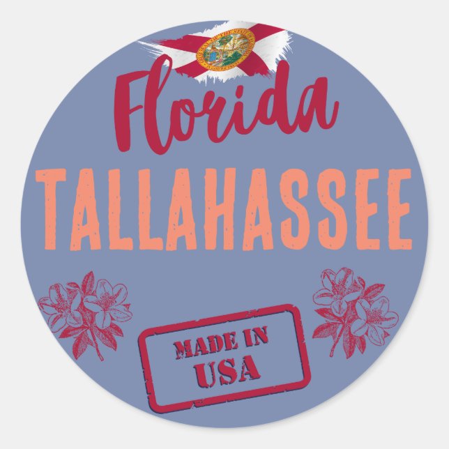 Florida Cities Classic Round Sticker (Front)