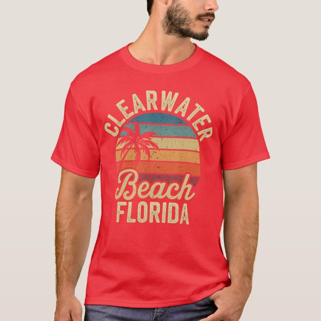 Florida Clear Water Beach Vacation Souvenirs Famil T-Shirt (Front)