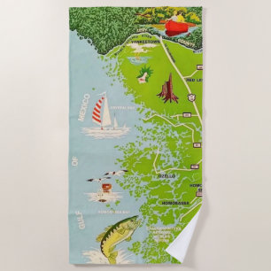 Florida Coast Homosassa Beach Towel