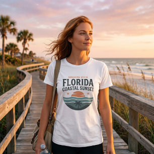 Florida Coastal Sunset Heritage Tee