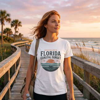 Florida Coastal Sunset Heritage Tee