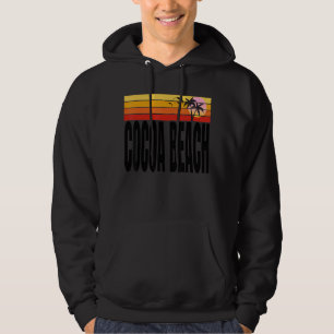 Florida Cocoa Beach Vacation Retro Vintage 70s 80s Hoodie