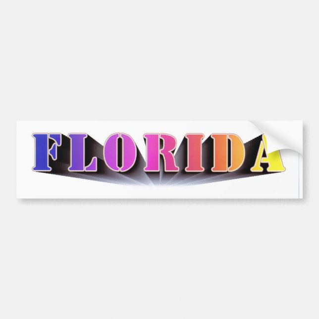 Florida Colours Bumper Sticker (Front)
