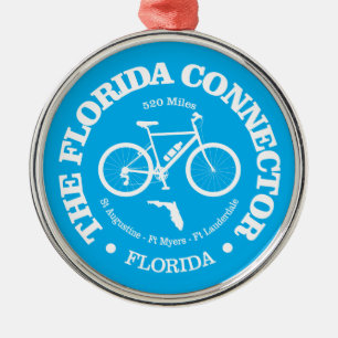 Florida Connector Trail (cycling) Metal Tree Decoration