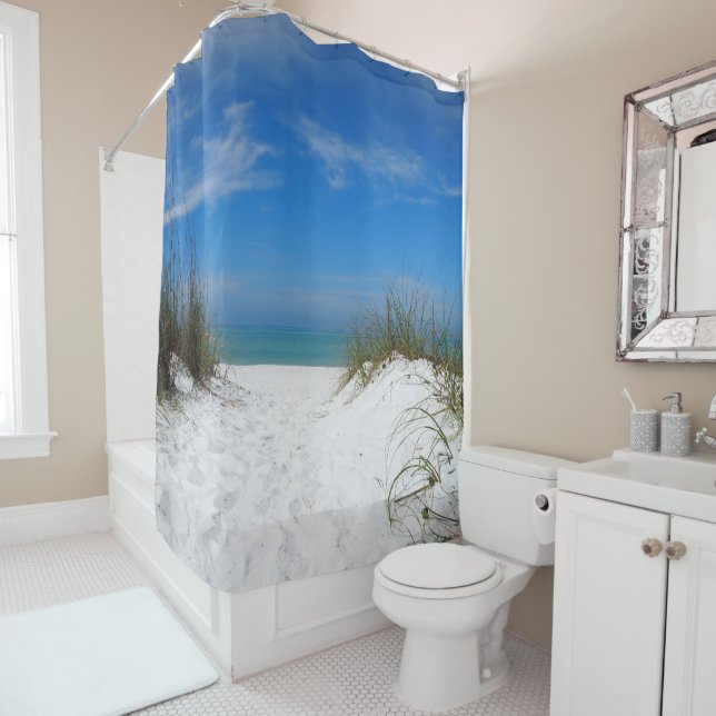 Florida Coquina Dunes Shower Curtain (In Situ)