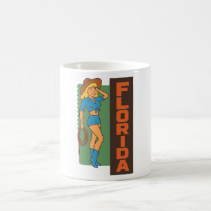 Florida Cowgirl with Lasso Coffee Mug