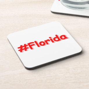 "#Florida " Cute Design. Buy Now Coaster