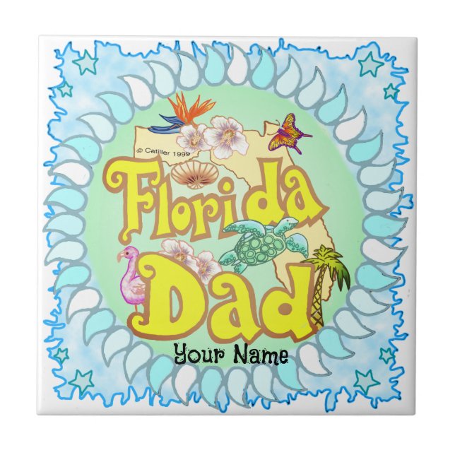 Florida Dad  Tile (Front)