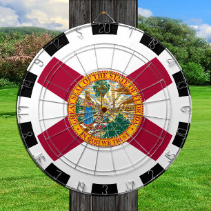 Florida Dartboard USA & Florida Flag / game board