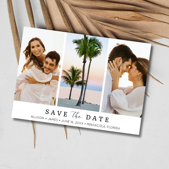 Florida Destination Beach Wedding Photo Save The Date (Florida Destination Beach Wedding Photo Save The Date)