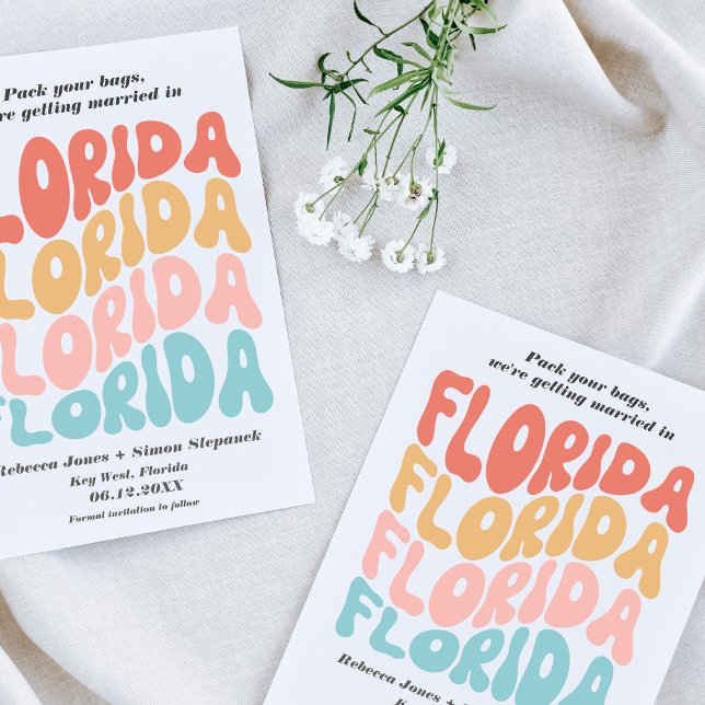 Florida Destination Wedding Photo Save the Date  (Creator Uploaded)
