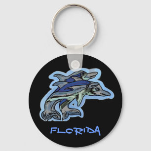 Florida dolphins keychain