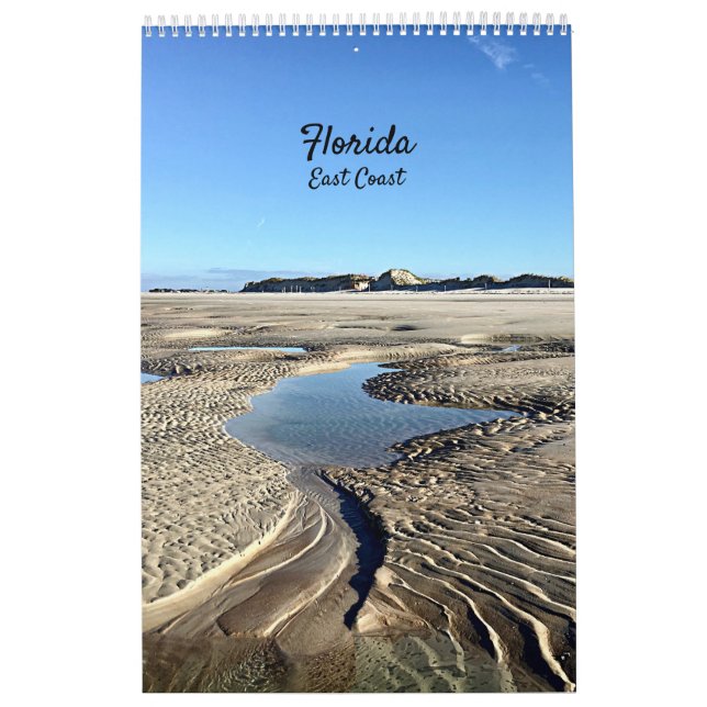 Florida East Coast Beaches Backwater Nature Calendar (Cover)
