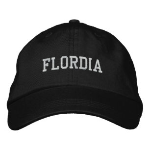 Florida Embroidered Adjustable Cap Black