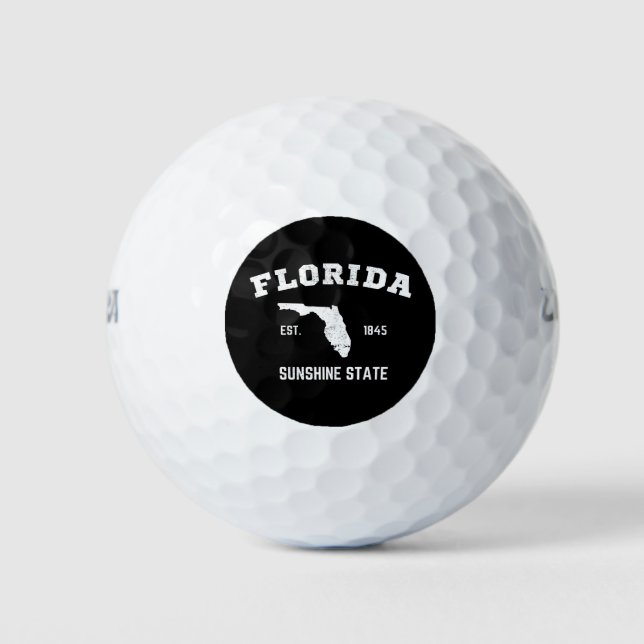 Florida Est 1845 Sunshine State Golf Balls (Front)