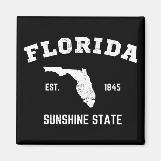 Florida Est 1845 Sunshine State Magnet (Front)