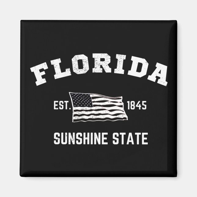 Florida  Est, 1845 Sunshine State Magnet (Front)