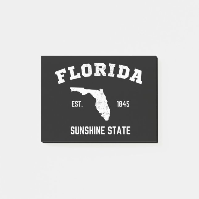 Florida Est 1845 Sunshine State Post-it Notes (Front)