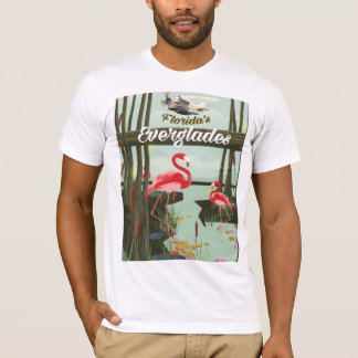 Florida Everglades cartoon travel poster T-Shirt