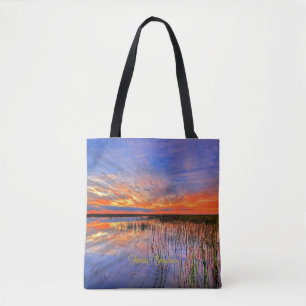 Florida Everglades, scenic panorama, Tote Bag